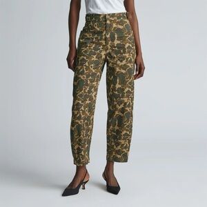 Everlane THE FATIGUE BARREL PANT Fennel Seed Camo 12